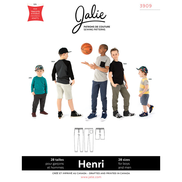 Jalie Pattern 3909 - HENRI Joggers and Shorts