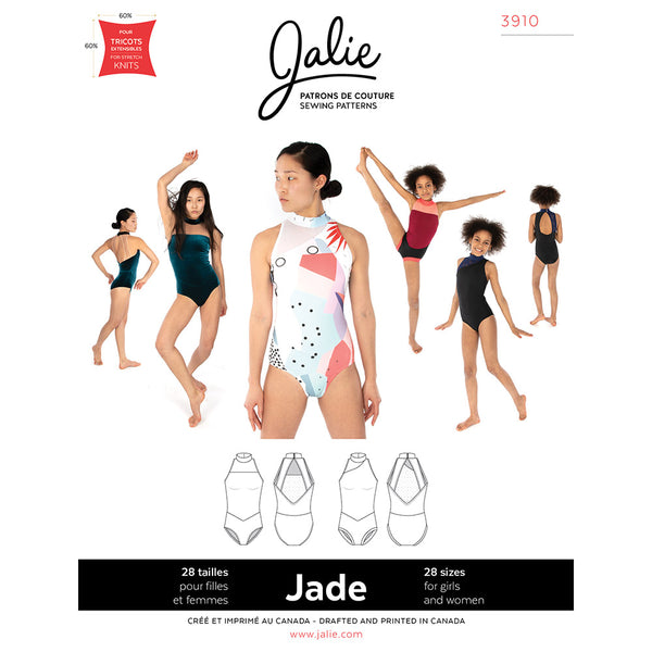 Jalie Pattern 3910 - JADE High Neck Halter Leotards