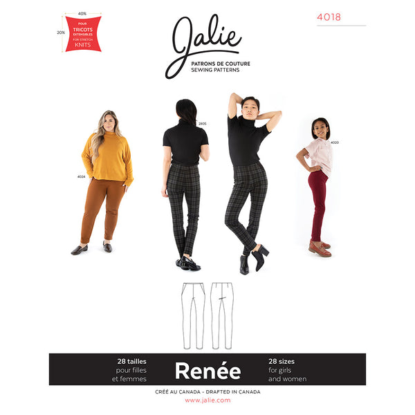 Jalie Pattern - 4018 RENÉE Ponte Pants