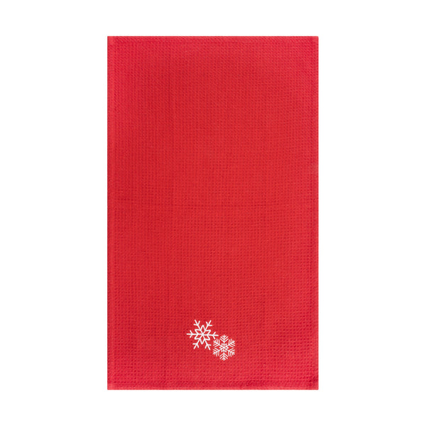 Set of 2 Kitchen Towels - Red - 16 x 27''