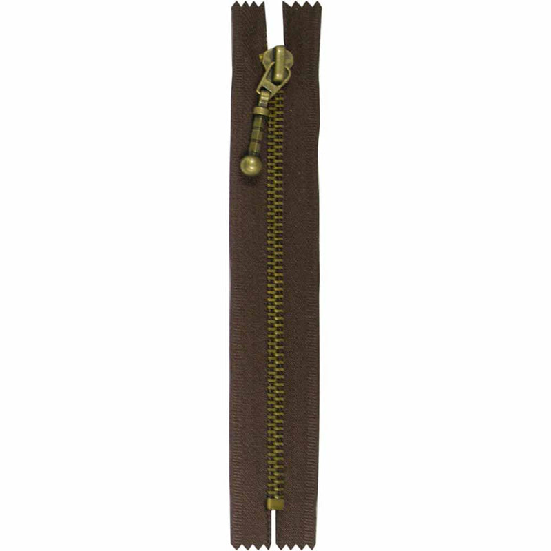 COSTUMAKERS Fashion Closed End Zipper 15cm (6") - Sept. Brown - 1746