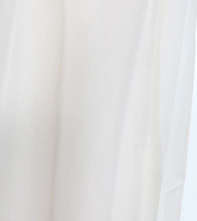9 x 9 inch Home Decor Fabric Swatch - Home Decor Fabric - De Bal Wide-width Sheers - WHITE