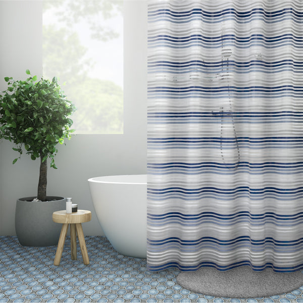 Printed Shower Curtain - Stripes - 70 x 72''