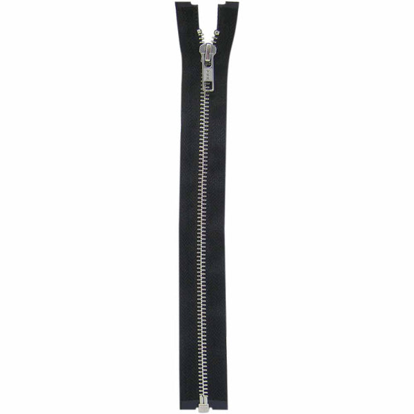 COSTUMAKERS Fermeture à glissière pour les vêtements de sport séparable à un sens25cm (10 po) - noir - 1750