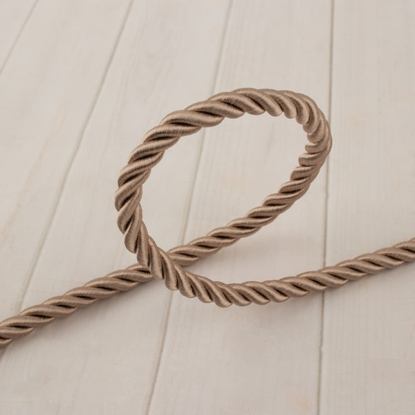 7mm Large Twisted Cord - Beige