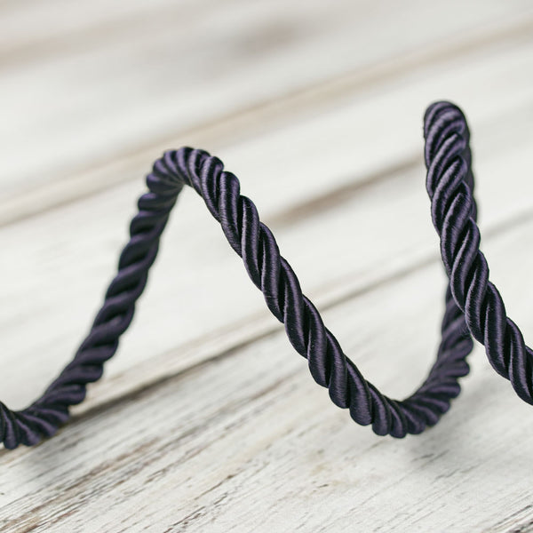 7mm Large Twisted Cord - Dark Navy