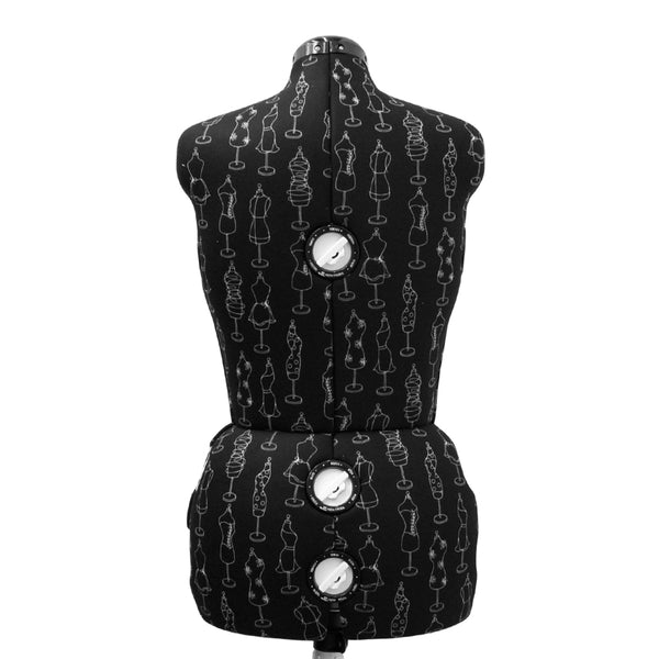 Dressform - Black / White Mannequin Print - Size B