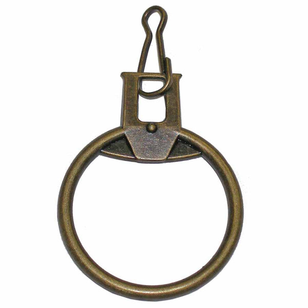 COSTUMAKERS Ring Zipper Pull With Hook Antique - Gold