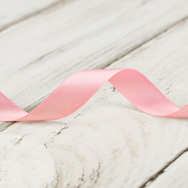 16mm Double Faced Satin Ribbon - Light Pink