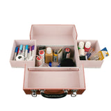 Pleather Case 33 x 21.5 x 26CM - Blush Pink