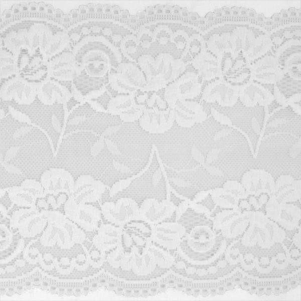 Olive Lace 4.7 Inch x 120 Inch Black Eyelash Lace Fabric with