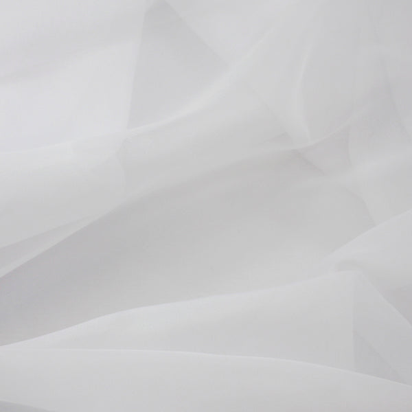 9 x 9 po échantillon de tissu - Tissu décor maison - Voile Impérial - Blanc