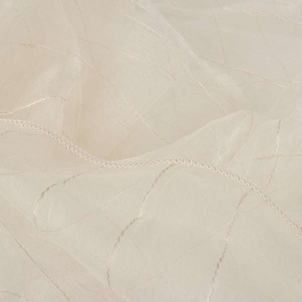 Home Decor Fabric - Designer Sheer - Wide width Charm -  Eggshell