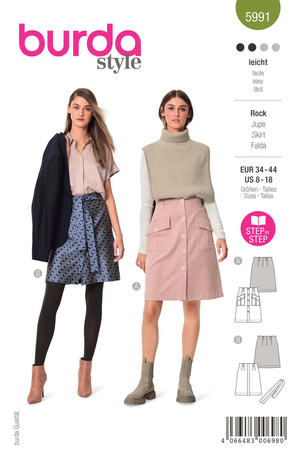 Burda - 5991  Skirt