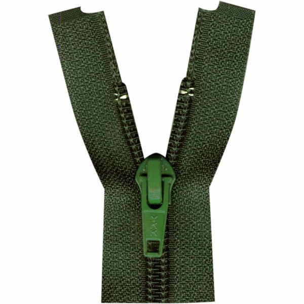 COSTUMAKERS Activewear One Way Separating Zipper 23cm (9") - Dark Green - 1760