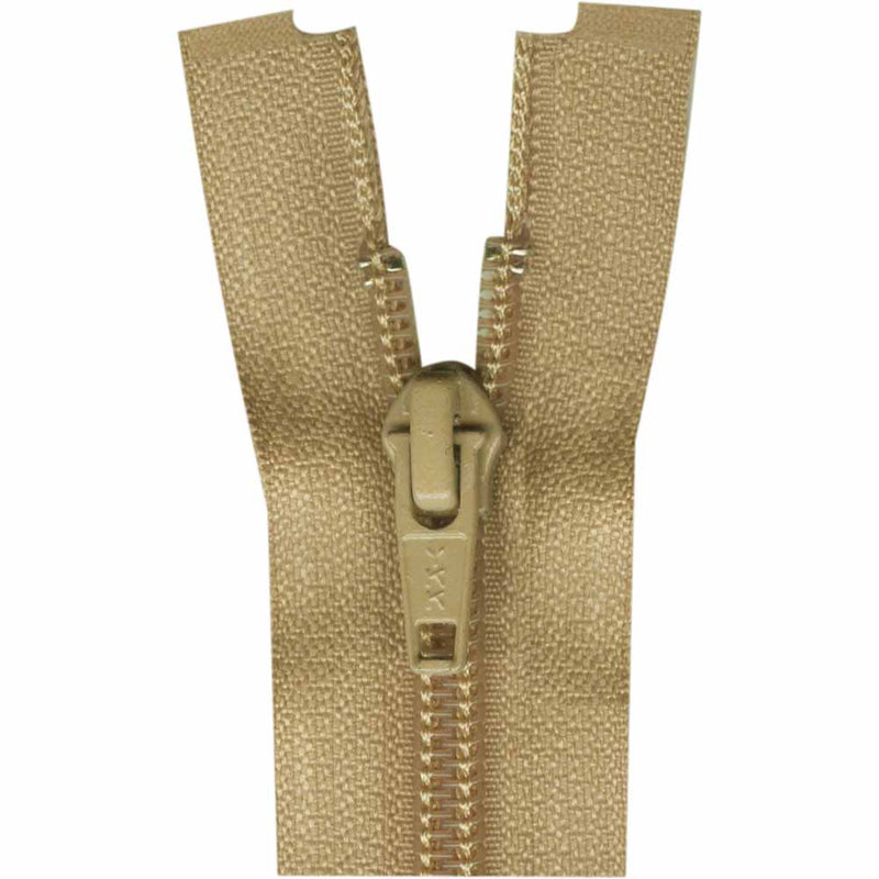 COSTUMAKERS Fermeture à glissière pour les vêtements de sport séparable à un sens 35cm (14 po) - beige clair - 1760