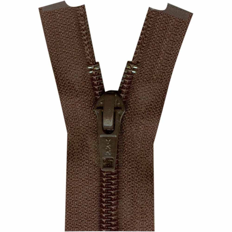 COSTUMAKERS Activewear One Way Separating Zipper 50cm (20") - Sept. Brown - 1764