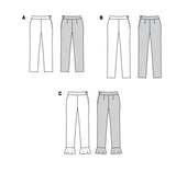 BURDA - 6072 Trousers/Pants in a Narrow Cut with a Side Zipper