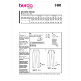 BURDA - 6101 Trousers/Pants