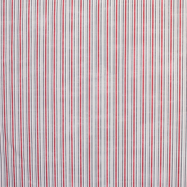 9 x 9 po échantillon de tissu - Tissu décor maison - Chic Mondial - Rayures Asia - Rouge