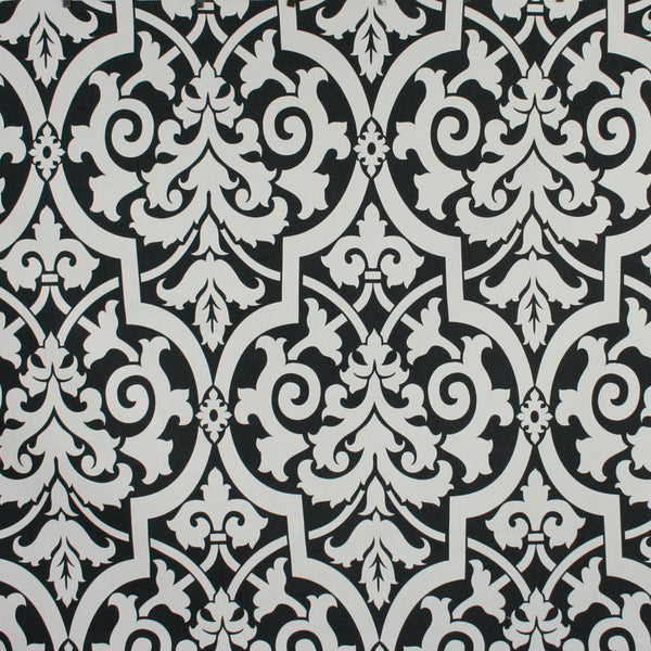 9 x 9 po échantillon de tissu - Tissu décor maison - Maison anglaise - Camila - Noir