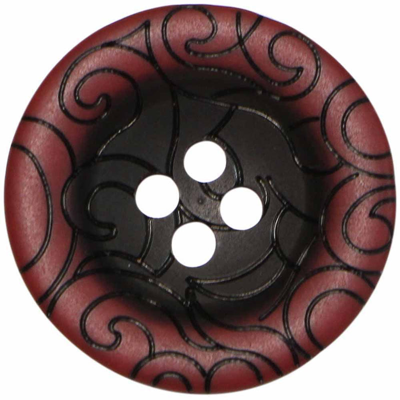 ELAN 4 Hole Button - 18mm (¾") - 3 pieces - Purple 1
