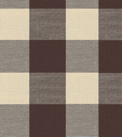 9 x 9 inch Home Decor Fabric Swatch - The Essentials - GLASGOW CHECK - Brown