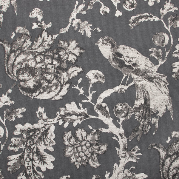 9 x 9 inch Fabric Swatch - Home Decor Fabric - wide width - Global Chic - Keiko Grey