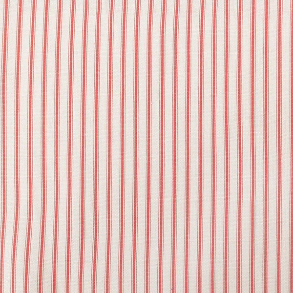 9 x 9 inch Fabric Swatch - Home Decor Fabric - wide width - English Cottage - Luana stripe Red