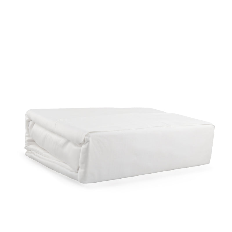 Drap plat blanc King Size, 400 fils au pouce carré, 100 % coton, doux Drap plat blanc King Size, 400 fils au pouce carré, 100 % coton, doux