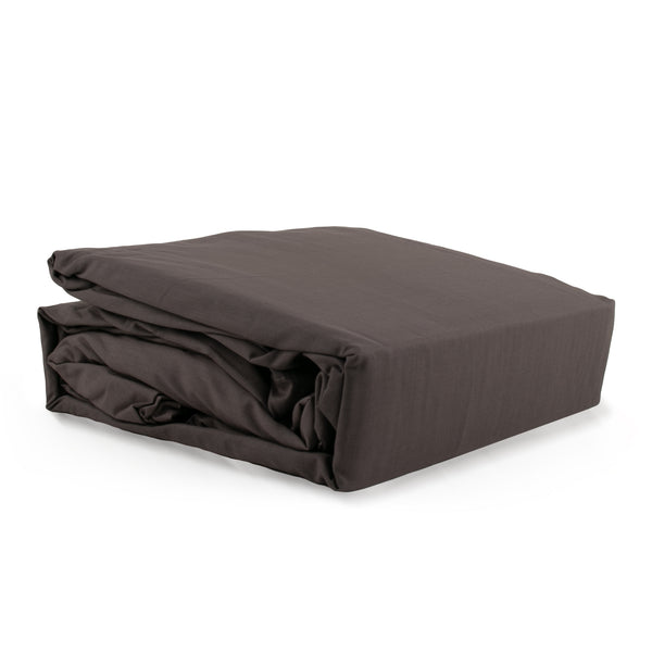 Malibu Home - 200 Thread Count Egyptian Cotton Sheet Set - Dark Grey - Queen size