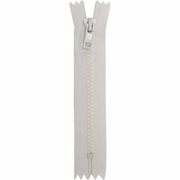 COSTUMAKERS Activewear Closed End Zipper 18cm (7") - White - 1763