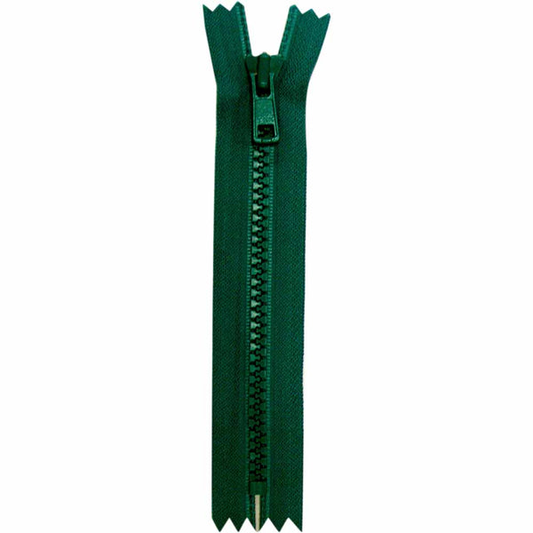 COSTUMAKERS Fermeture à glissière pour les vêtements de sport à bout fermé 18cm (7 po) - vert foncé - 1763