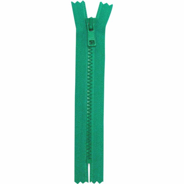 COSTUMAKERS Fermeture à glissière pour les vêtements de sport à bout fermé 18cm (7 po) - vert émeraude - 1763