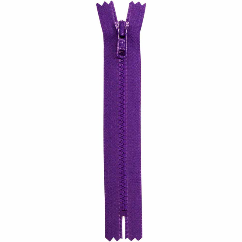 COSTUMAKERS Activewear Closed End Zipper 18cm (7") - Purple - 1763