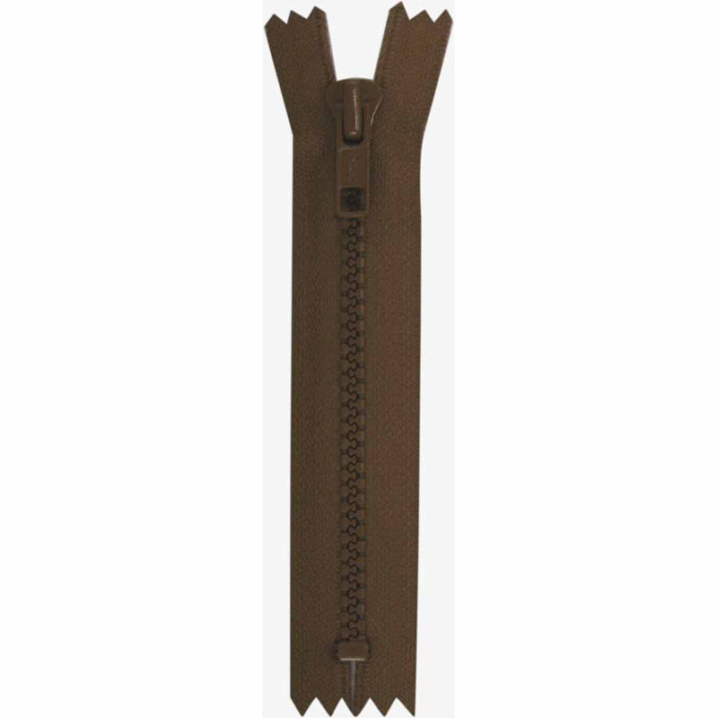 COSTUMAKERS Activewear Closed End Zipper 18cm (7") - Sept. Brown - 1763