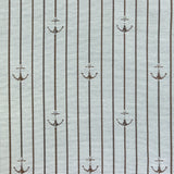Home Decor Fabric - Cape Cod - Beaufort Anchor - Aqua