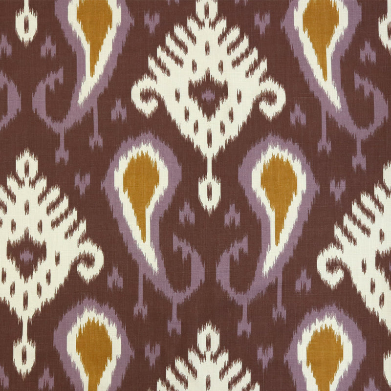 9 x 9 inch Home Decor Fabric Swatch - Home Decor Fabric - Robert Allen - Botavin ikat - Amethyst