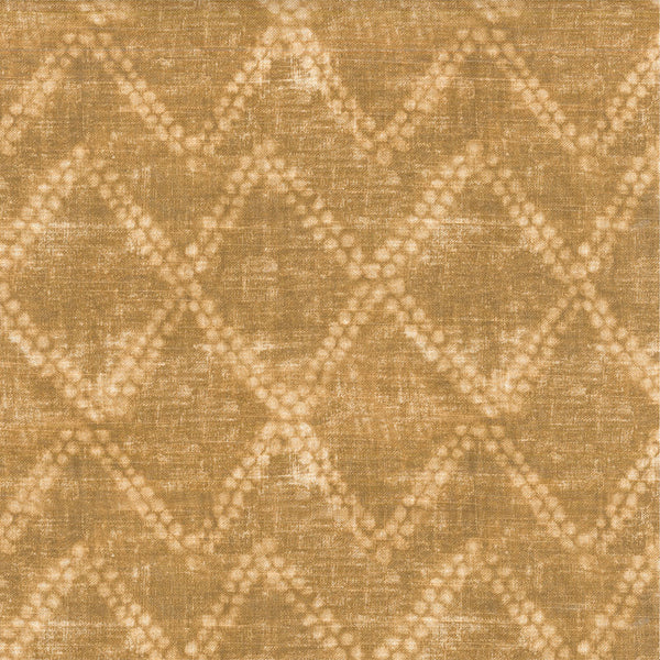 9 x 9 inch Fabric Swatch - Home Decor Fabric - Illinois - Shibori diamond - Brown