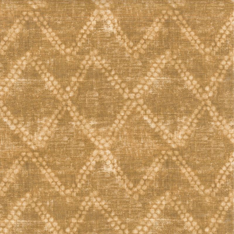 9 x 9 inch Fabric Swatch - Home Decor Fabric - Illinois - Shibori diamond - Brown