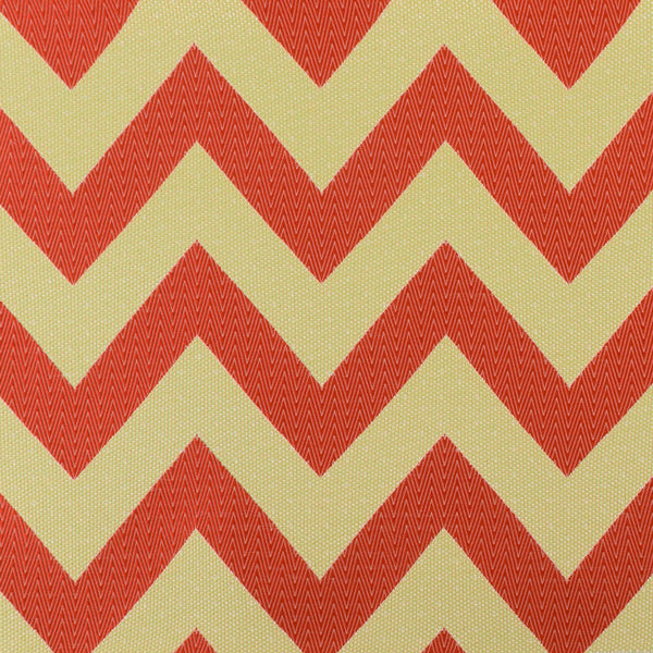 9 x 9 inch Fabric Swatch - Home Decor Fabric - Illinois - Chevron chic - Red