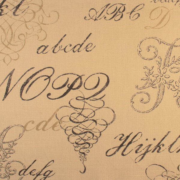 Tissu décor maison - P.Kaufmann - Monogramme - Sac de Papier