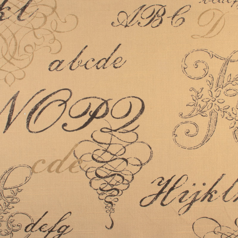 9 x 9 po échantillon de tissu - Tissu décor maison - P.Kaufmann - Monogramme - Sac de Papier