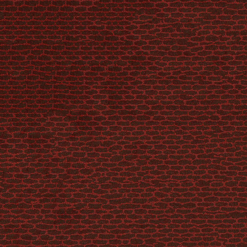 9 x 9 inch Home Decor Fabric Swatch - Vision - Flagstone Leather Look Red