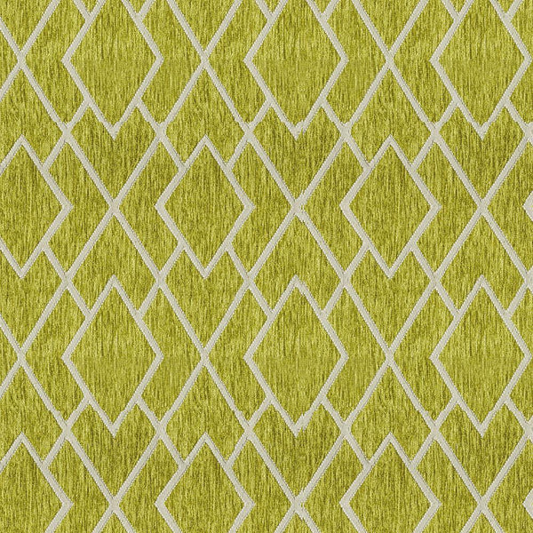 9 x 9 inch Home Decor Fabric Swatch - Vision - Jacquards Diamond Citrine