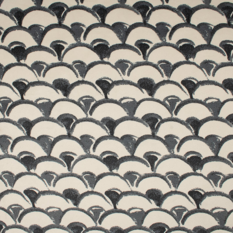 Tissu décor maison - Asia - Velours Imprimé Yasuko Tempête