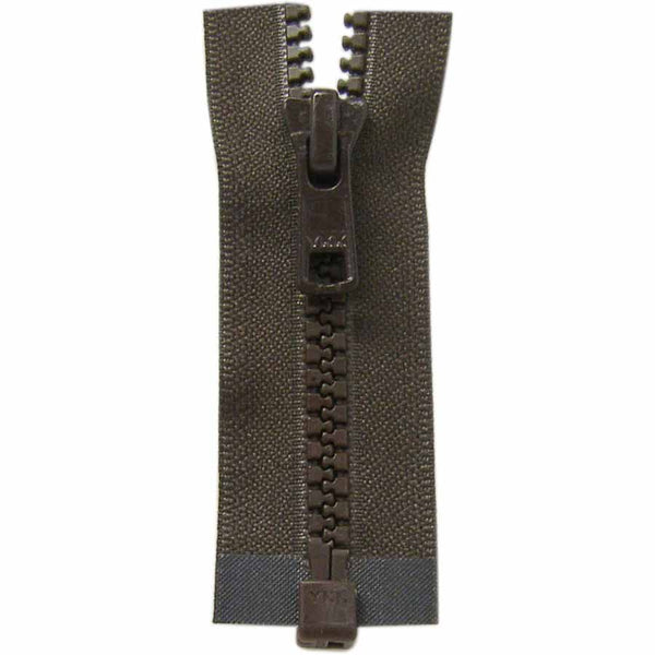 COSTUMAKERS Activewear One Way Separating Zipper 30cm (12") - Sept. Brown - 1764