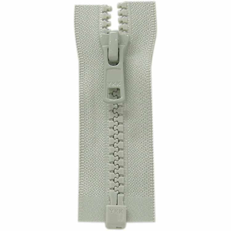 COSTUMAKERS Activewear One Way Separating Zipper 40cm (16") - Light Grey - 1764