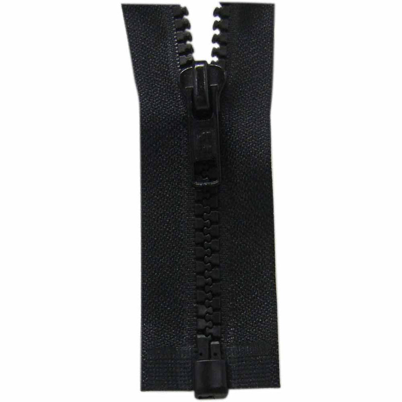 COSTUMAKERS Fermeture à glissière pour les vêtements de sport séparable à un sens 40cm (16 po) - noir - 1764