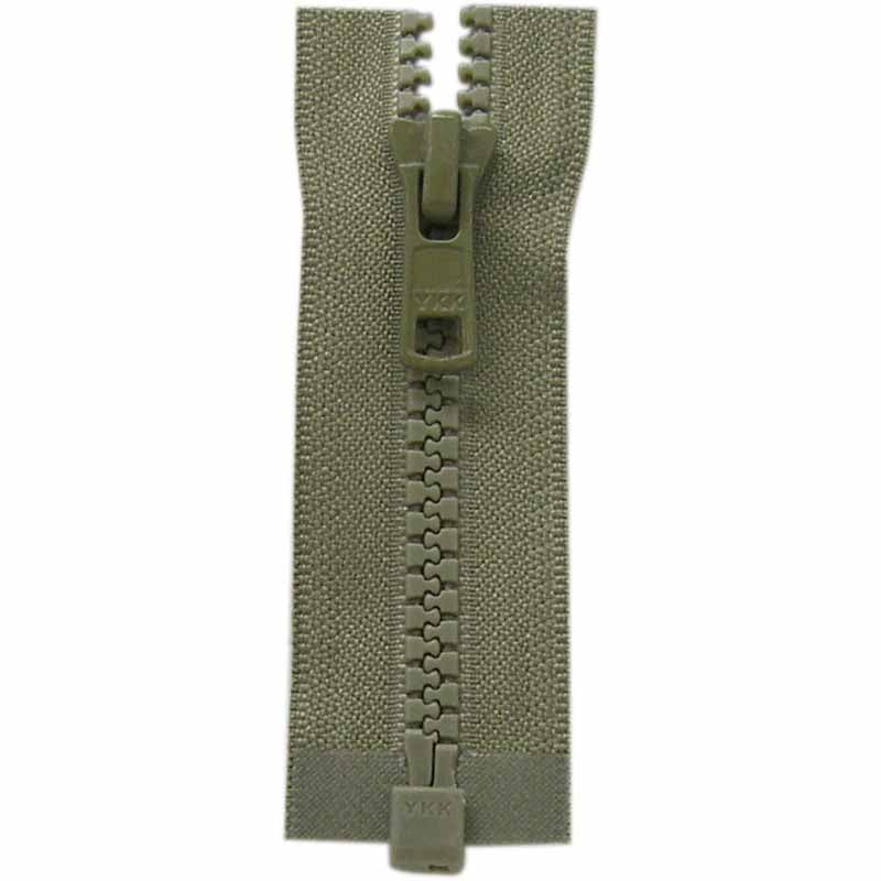 COSTUMAKERS Activewear One Way Separating Zipper 40cm (16") - Khaki - 1764